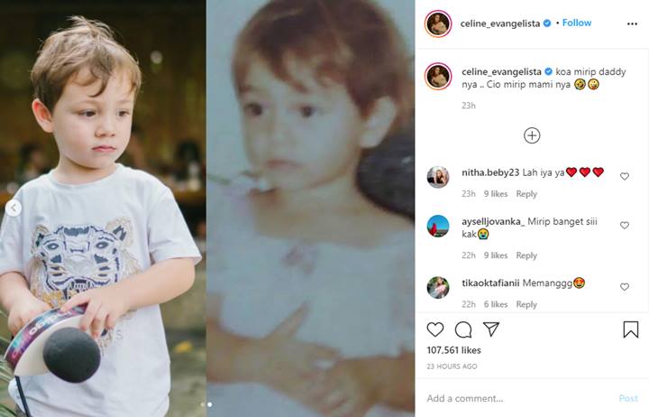 Celine Evangelista Tunjukkan Bukti Nyata Lucio Mirip Dirinya, Netter Sampai Kaget