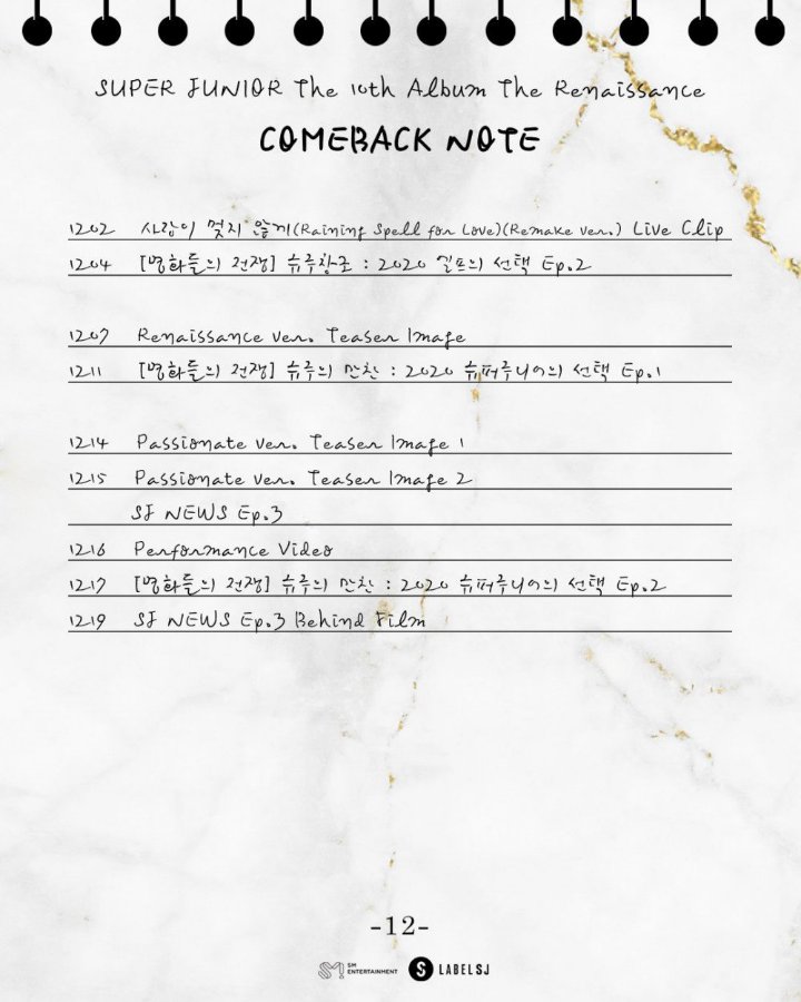 Super Junior Ungkap Teaser Schedule Untuk Perilisan Konten Comeback \'The Renaissance\'