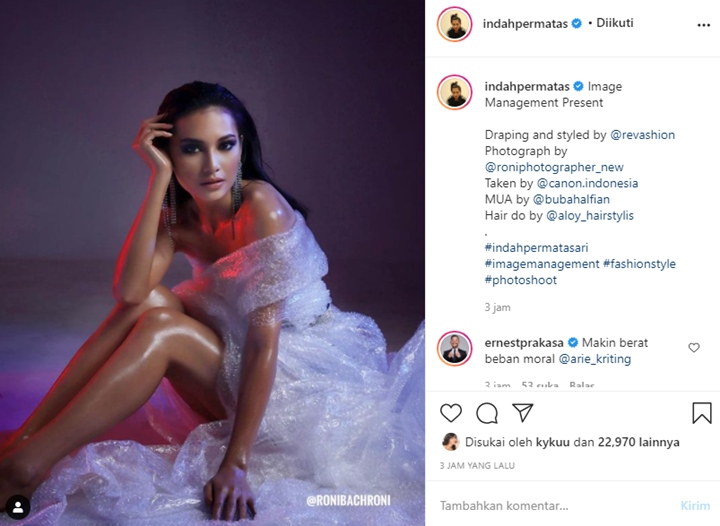 Indah Permatasari Bagikan Potret Super Cantik, Ernest Prakasa Bahas \'Beban Moral\' Arie Kriting