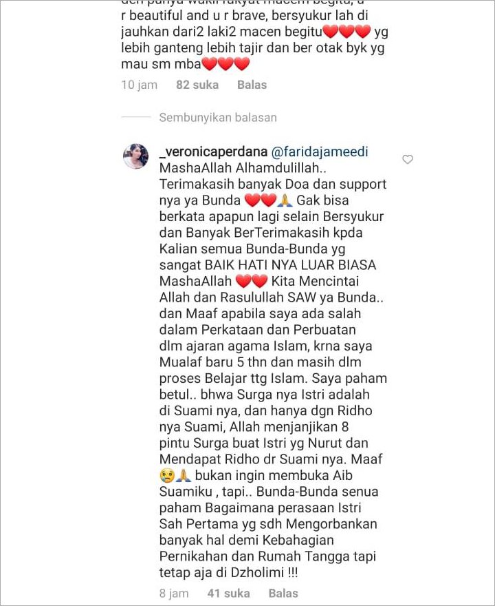 Veronica Minta Maaf Usai Bongkar Aib Lucky Perdana, Akui Kecewa Dizalimi