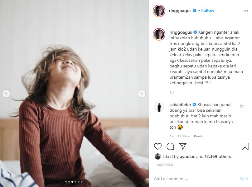 Ringgo Agus Rahman Kena Tegur Istri, Rambut Panjang dan Indah Bjorka Jadi Sorotan