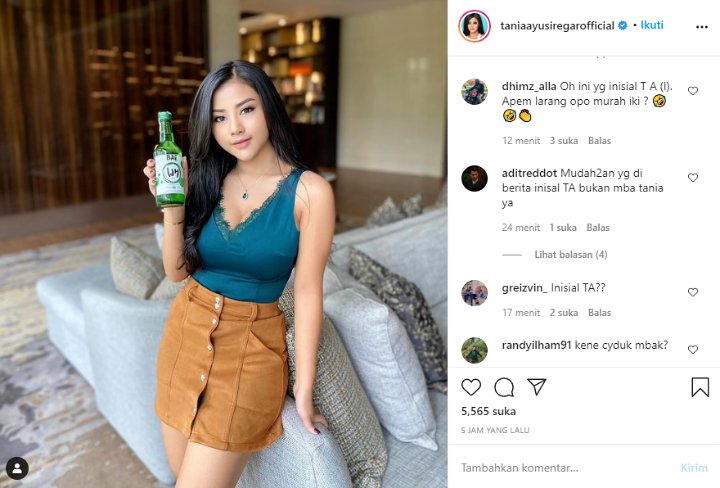 Instagram Tania Ayu Diserbu Pasca Heboh Artis TA Ditangkap Prostitusi, Manajer Buka Suara