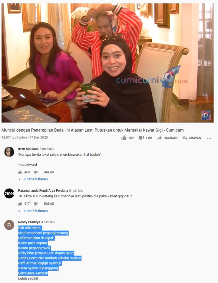 Reaksi Haters