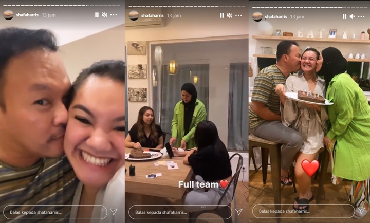Shafa Harris Girang Rayakan Ultah Bareng Sang Ayah, Sarita Lagi-lagi Didesak Balikan