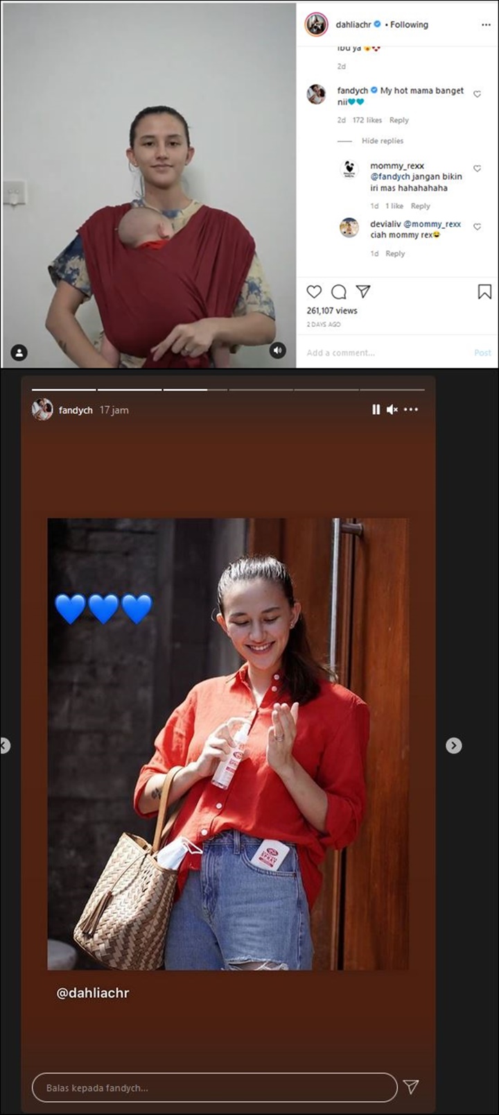 Reaksi Fandy Sang Suami