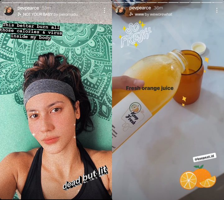 Pevita Pearce Pamer Momen Olahraga di Rumah, Sudah Sembuh dari Covid-19?