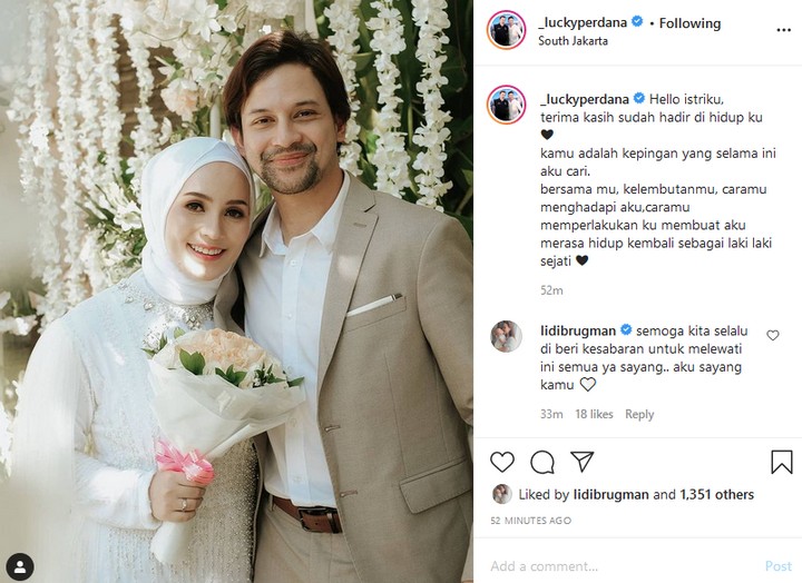 Lucky Perdana Umbar Foto Pernikahan