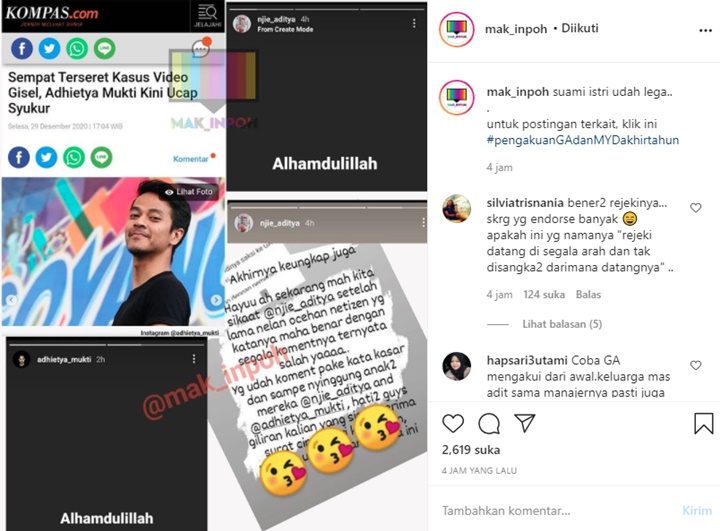 Terseret Kasus Video Syur Gisel, Keluarga Adhietya Mukti Justru Disebut Dapat Rezeki
