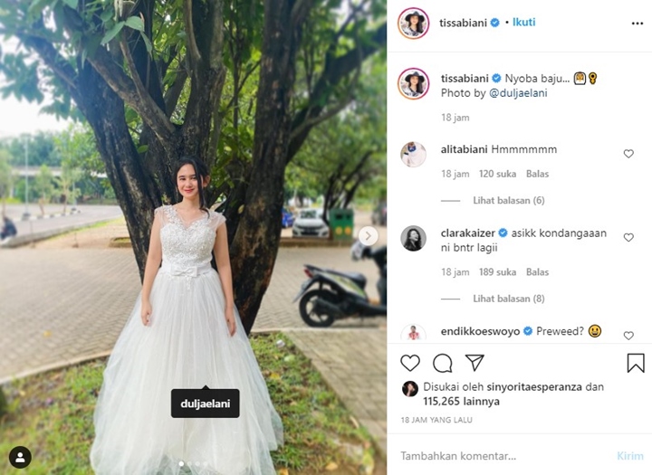 Usai Dul Jaelani Ungkap Pernikahan Impian, Tissa Biani Kini Fitting Baju Pengantin