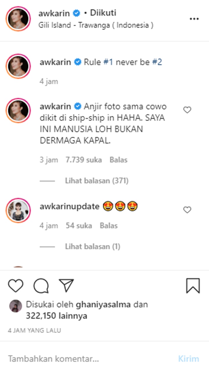 Kembali Dijodohkan dengan Cowok, Awkarin: Saya Bukan Dermaga Kapal!