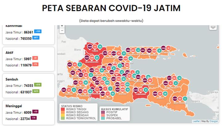 Heboh Pesan WA Berantai Sebut Surabaya Kembali Zona Merah Hingga RS Penuh, Ini Faktanya