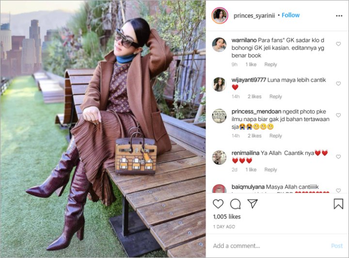Pamer Liburan di Jepang, Syahrini Disebut Lakukan Pembohongan Publik Gara-gara Edit Foto Berlebihan