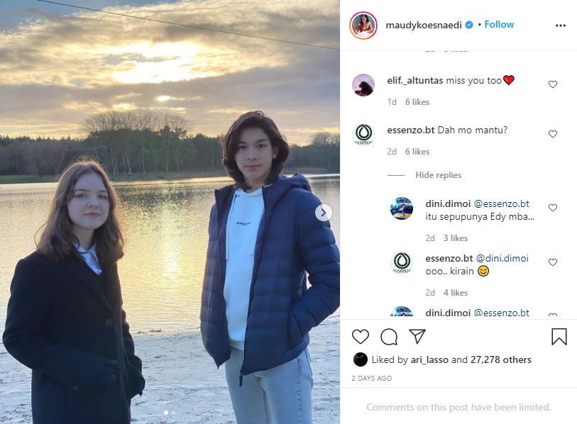 Maudy Koesnaedi Bagikan Foto Kedekatan Sang Putra Dengan Gadis Bule Cantik, Calon Mantu?