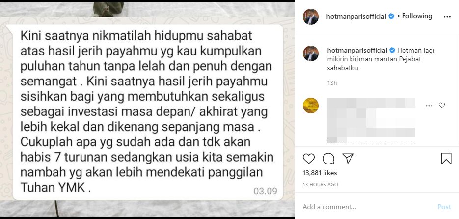 Dapat Nasihat dari Sahabat Soal Akhirat, Hotman Paris Curhat Kepikiran