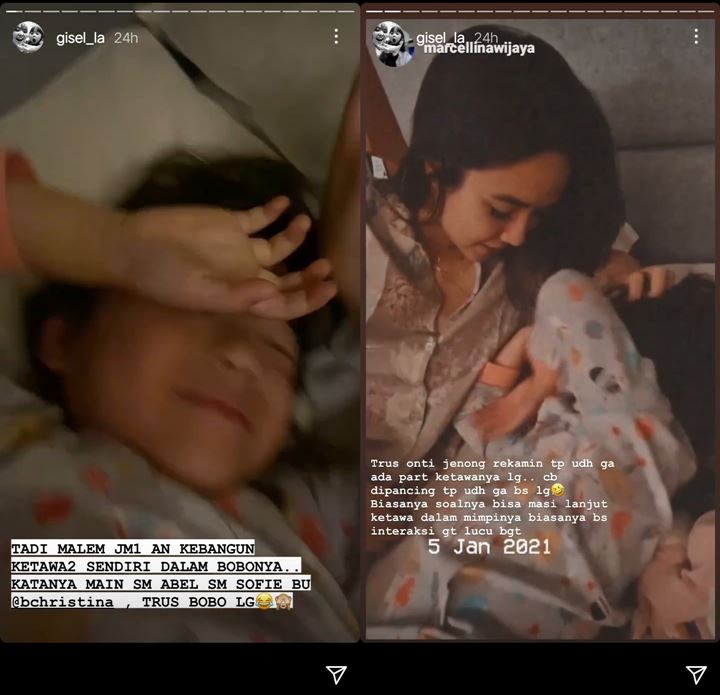Gisella Anastasia Bocorkan Kebiasaan Unik Gempi Saat Tidur, Bikin Ngakak