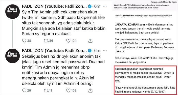 Fadli Zon Terciduk Like Video Porno Hingga Trending di Twitter, Begini Respon Gerindra