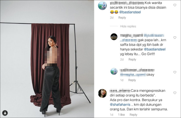 Shafa Harris Tuai Pujian Karena Penampilan Seksinya, Bastian Steel Malah Kena Sindir