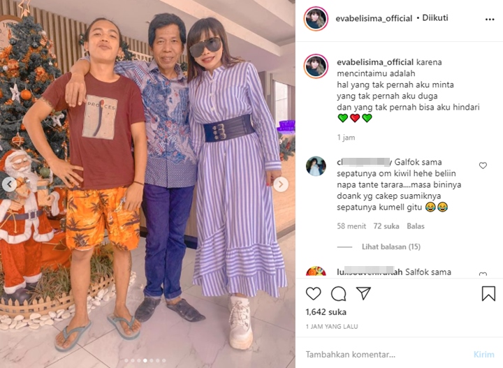 Kembali Pamer Kemesraan, Eva Belisima Malah Didesak Beli Sepatu untuk Kiwil