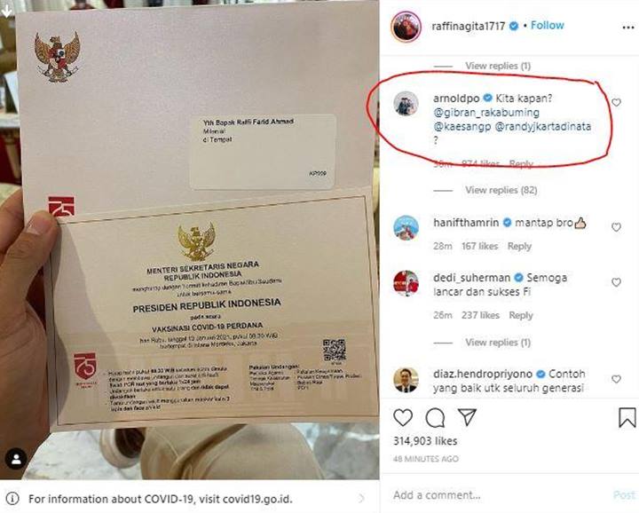 Cara Chef Arnold Maksa Minta Segera Divaksin Malah Bikin Ngakak, Kenapa?