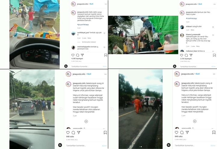 Viral Bantuan Logistik Korban Gempa Sulbar Malah Dijarah, Ini Kata Polda