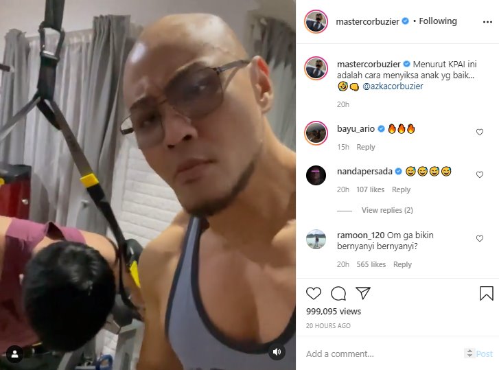 \'Disiksa\' Deddy Corbuzier Saat Workout, Azka Sampai Panggil KPAI Bikin Ngakak