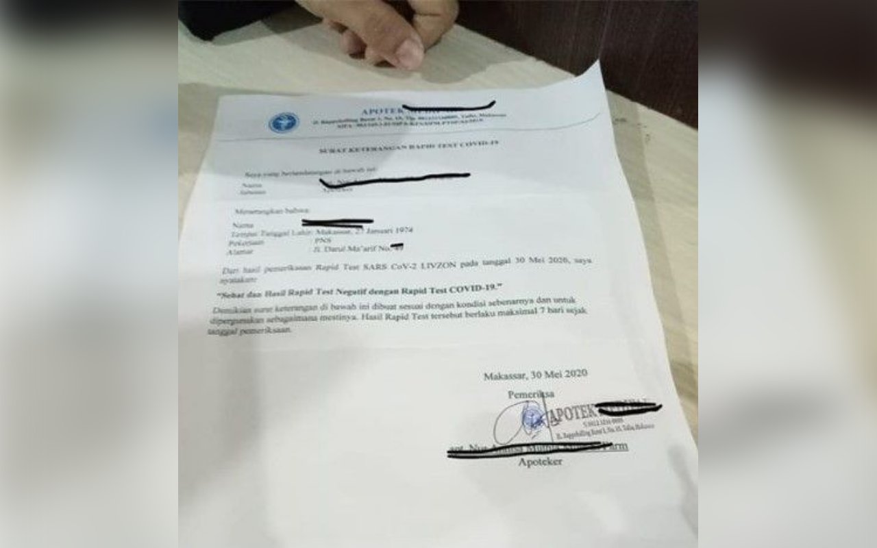 Polisi Amankan 15 Oknum Pemalsu Tes Rapid Antigen Seharga Rp 1 Juta, Salah Satunya Pegawai Lion Air