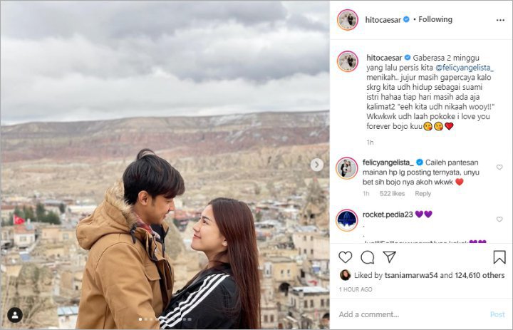 Genap 2 Minggu Menikah, Caesar Hito Masih Tak Percaya Sudah Jadi Seorang Suami
