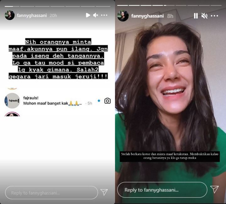 Fanny Ghassani Emosi Jadi Korban Pelecehan Seksual, Tetap Baik Hati Tak Lapor Polisi