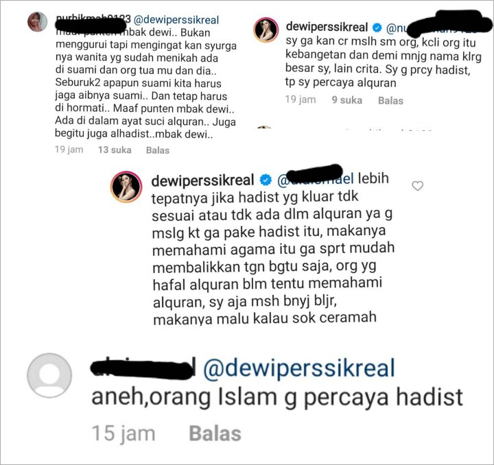 Dewi Persik Blak-Blakan Sebut Tak Percaya Hadist, Begini Penjelasannya
