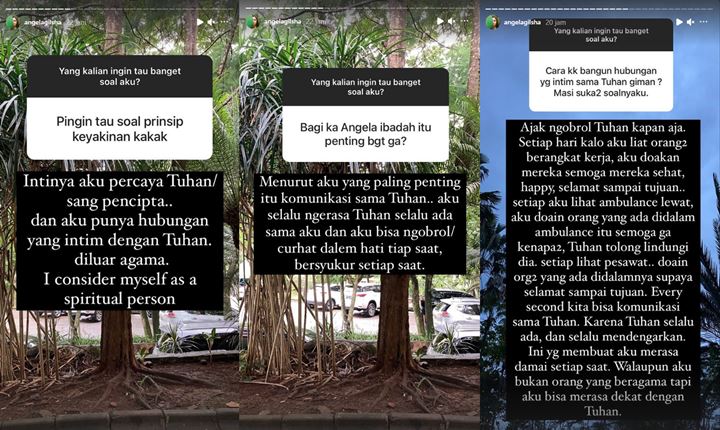 Angela Gilsha Ngaku Bukan Orang Beragama, Beber Cara Ngobrol Intim Dengan Tuhan
