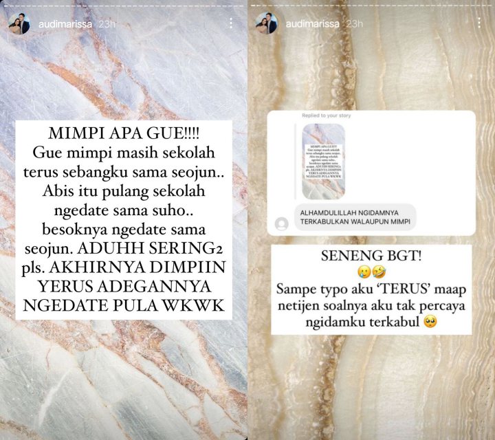 Audi Marissa Girang, Ngidam Ketemu Suho dan Seojun \'True Beauty\' Akhirnya Terkabul