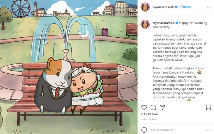Rayakan Anniversary Pernikahan, Isyana Sarasvati Umumkan Kabar Bahagia Ini