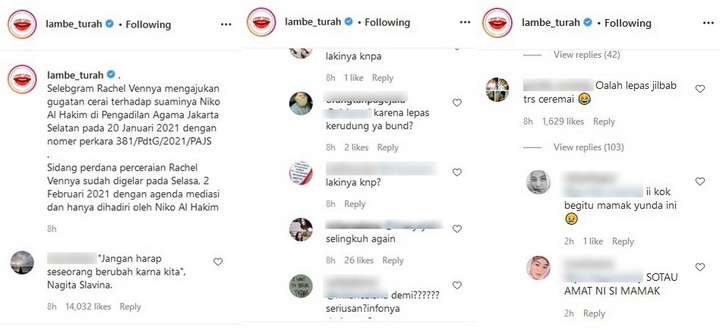 Gugatan Cerai REachel Vennya-Lepas Hijab