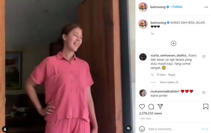 Paula Verhoeven Kaget Kiano Sudah Bisa Jalan Meski Baru Setahun, Langsung Teriak Begini