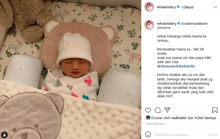 Whulandary Herman Dikaruniai Anak Kedua
