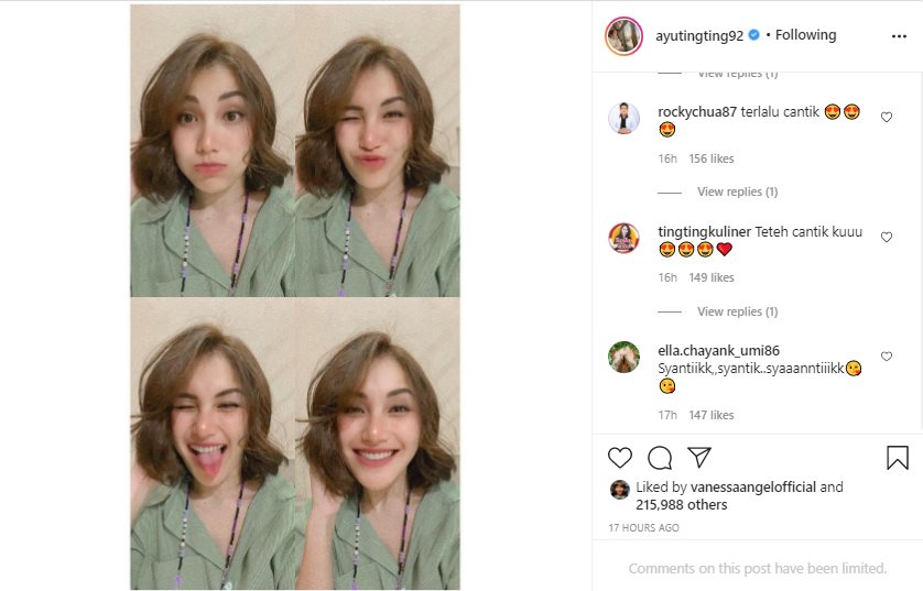 Batal Nikah, Ayu Ting Ting Cantik Mempesona Dengan Rambut Pendek Baru