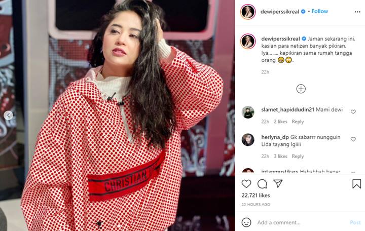 Dewi Persik Mendadak Sentil Netter yang Hobi Nyinyir Rumah Tangga Orang, Ada Apa?