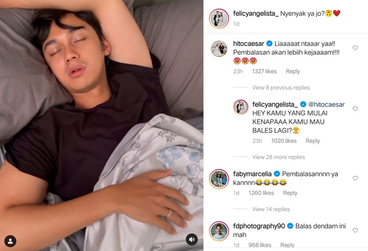 Balas Dendam, Felicya Angelista Pamer Video \'Aib\' Caesar Hito Saat Tidur Auto Bikin Ngakak
