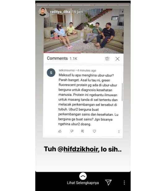Dianggap Hina Ubur-ubur, Raditya Dika Ungkap Dapat Protes di Salah Satu Konten YouTube-nya