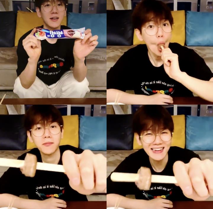 Es Krimnya Diminta Penggemar, Reaksi Baekhyun EXO Sungguh Tak Terduga
