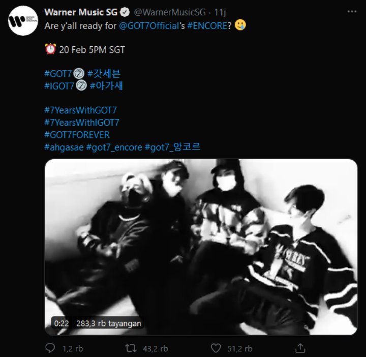 GOT7 Kejutkan Fans dengan Rilis Teaser MV \'Encore\', Warner Music Isyaratkan Jadi Label Baru?