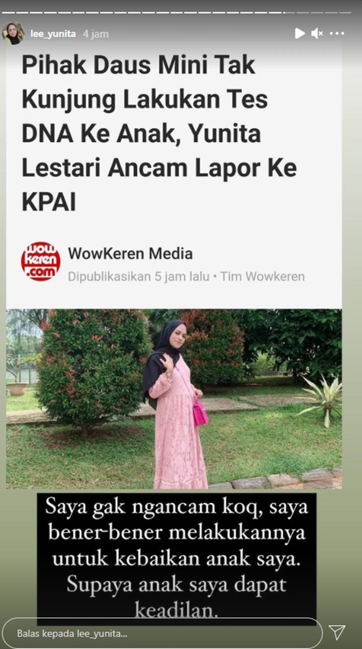 Tegaskan Bukan Sekedar Ancaman, Yunita Lestari Beber Waktu Untuk Datangi KPAI