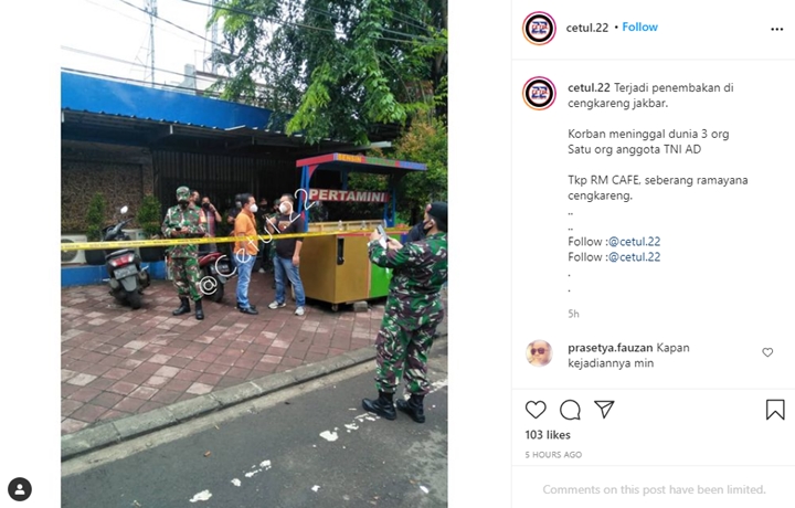Polisi Pelaku Penembakan di Cengkareng Jadi Tersangka, Ternyata Anggota TNI Ikut Tewas Ditembak