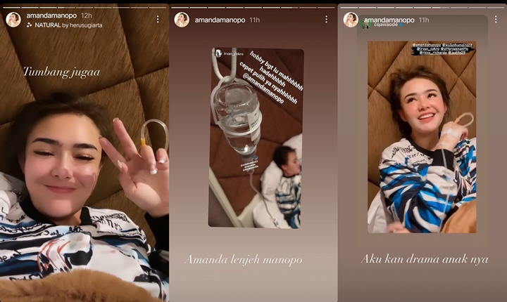 Amanda Manopo Jatuh Sakit Sampai Diinfus Bikin Khawatir, Ungkap Hasil Test Covid
