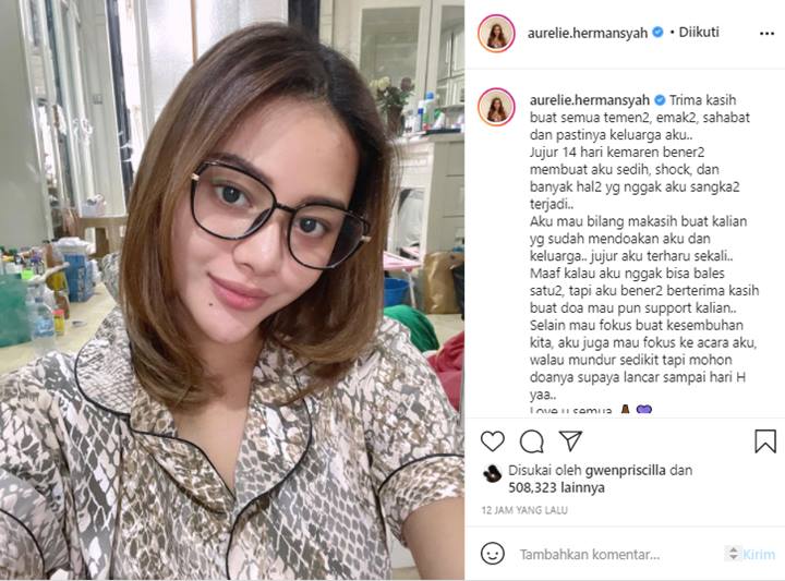 Negatif Covid-19, Aurel Hermansyah Ungkap Penundaan Rencana Pernikahan Dengan Atta Halilintar