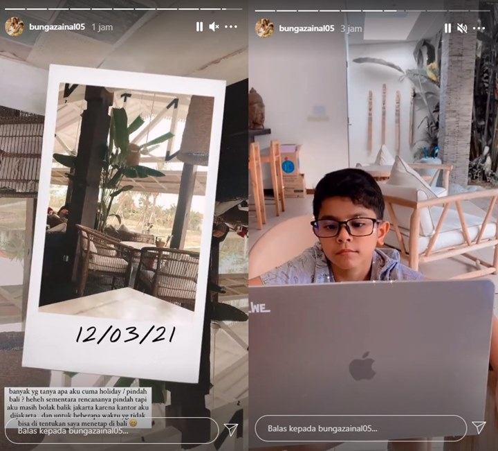 Hampir 3 Bulan Tinggalkan Jakarta, Bunga Zainal Umumkan Akan Menetap Di Bali