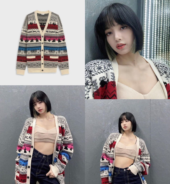 Lisa BLACKPINK Buktikan Tetap Keren dan Seksi Kenakan Kardigan yang Dipakai Selebriti Cowok