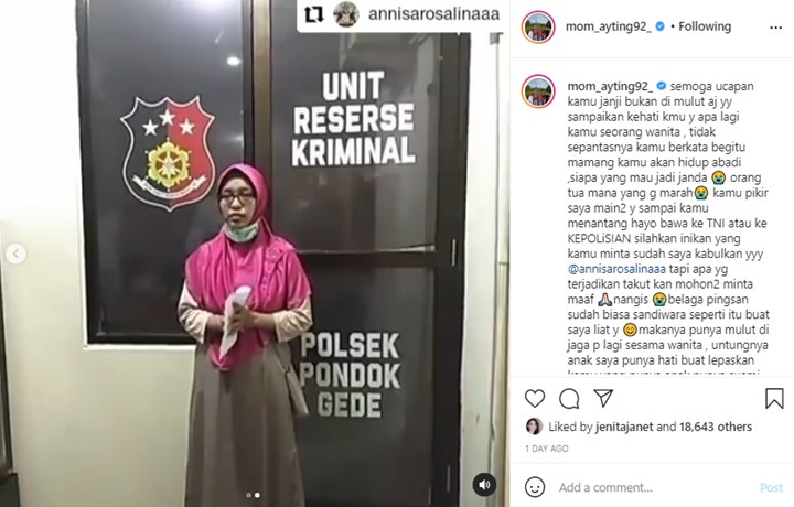 Panggil Ayu Ting Ting \'Japok\', Wanita ini Nangis Minta Maaf Saat Dipolisikan
