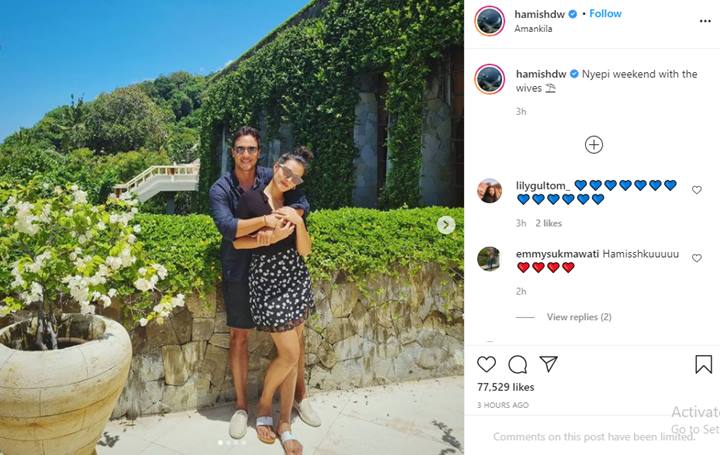 Hamish Daud Asyik Liburan Mesra Bareng Raisa, Caption Foto Malah Bikin Salah Paham