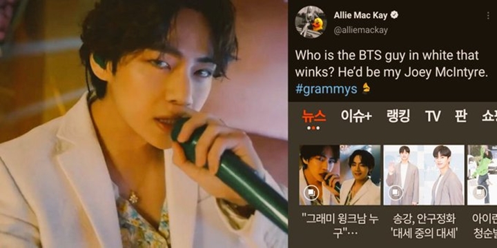 Kedipan Mata V BTS di Grammy Makan Banyak Korban, Aktris Ini Salah Satunya